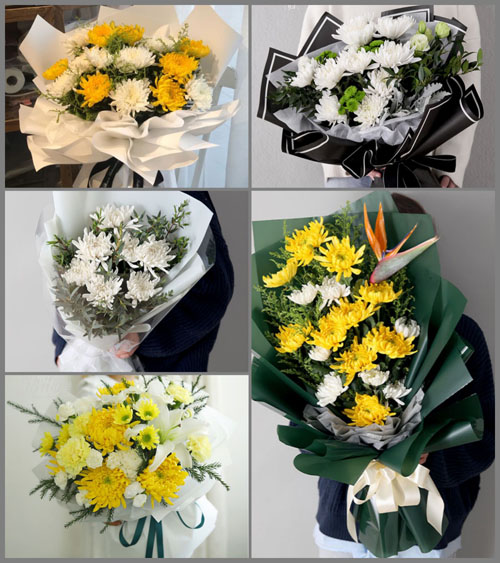 广东江门市台山市白沙镇潮境村白事花束代送
